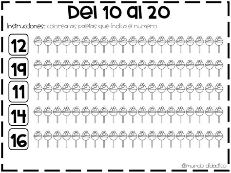 Divertido Cuadernillo Para Aprender Los Números Del 1 Al 20