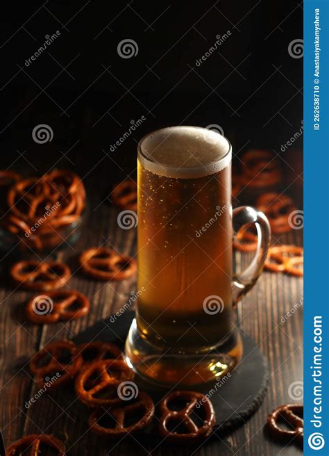 A Mug with Traditional German Lager Beer Stock Photo - Image of fest ...