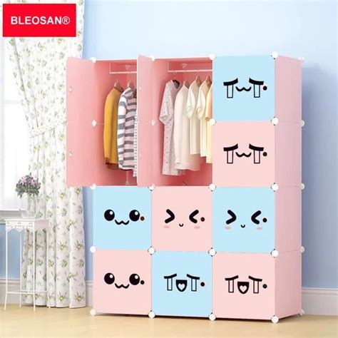 Armoires Etag Res Plastiques Enfants Cubes Rose Bleosan Armoires