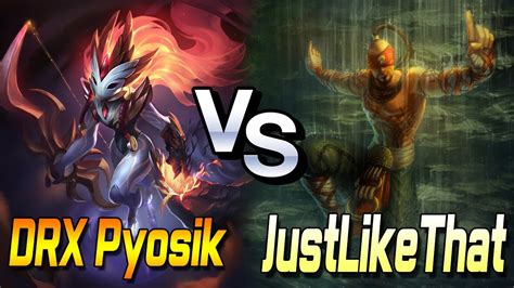 표식 킨드레드 Vs 저라뎃 리신 Drx Pyosik Kindred Vs Justlikethat Leesin Youtube