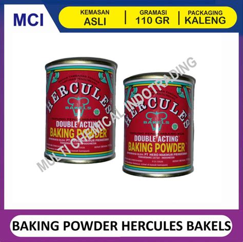 Baking Powder Hercules Double Acting Bakels Kemasan Kaleng Gr