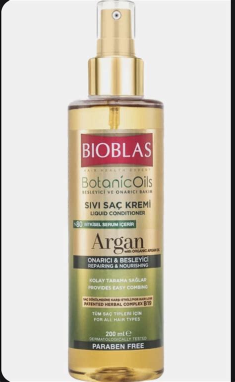 Несмываемый кондиционер для волос BIOBLAS Argan против выпадения волос ...
