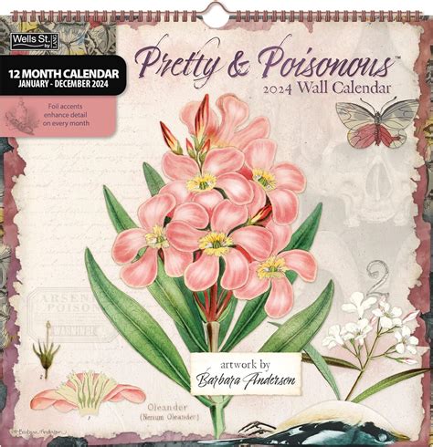 Amazon Wsbl Pretty Poisonous X Spiral Calendar