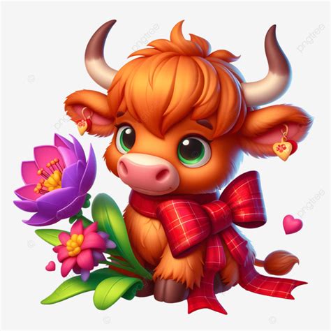 Cute Baby Cow Clipart On Transparent Background Print Design Mug