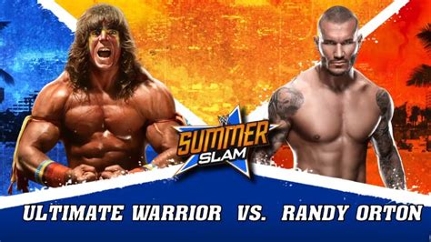 Ultimate Warrior Vs Randy Orton Summerslam WWE 2k15 PS4 YouTube