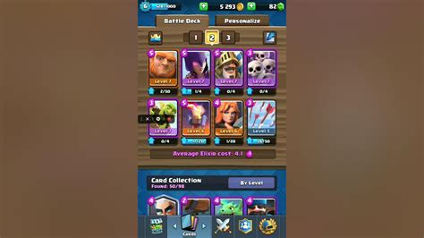 Giant Witch Deck Gameplay At 2200 Trophies Clash Royale Youtube