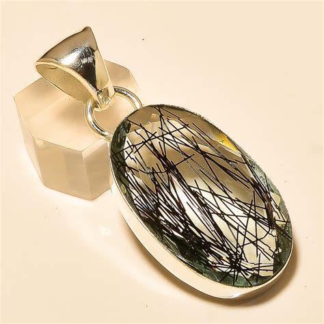 Rutilated Quartz Sterling Silver Pendant At Rs Sterling