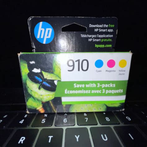 July 2024 Genuine HP 910 Ink Cartridges Combo Pack Cyan Magenta Yellow