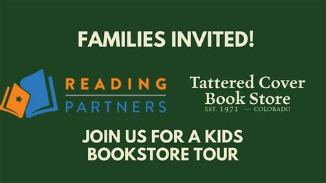 Kids Bookstore Tour with Reading Partners CO and Tattered Cover Colfax ...