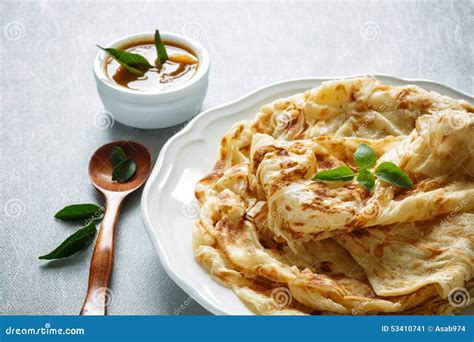 Roti Canai stock image. Image of exotic, fresh, flat - 53410741