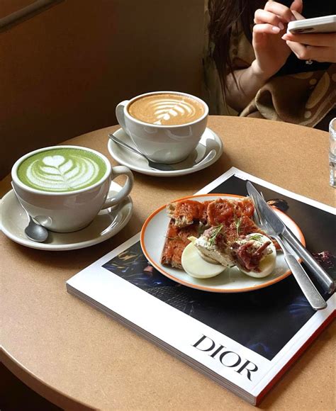 Aesthetic Matcha Matchalatte Cappuccino Coffee Kaffee Dior