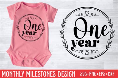 Baby Monthly Milestone SVG One Year SVG Graphic By CraftArt Creative