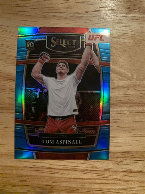 TOM ASPINALL 2022 Panini Select UFC Light Blue Prizm Rookie Card 111