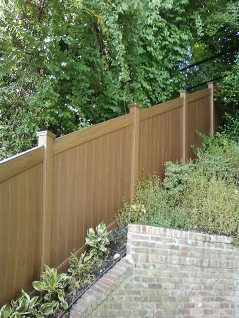 Wood Grain Vinyl Fences Gates Railings Liberty Fence Railing