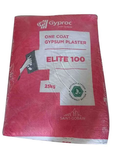 Gyproc Elite One Coat Gypsum Plaster Packaging Type Bag