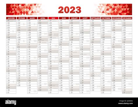 Calendrier 2023 Francais Pdf