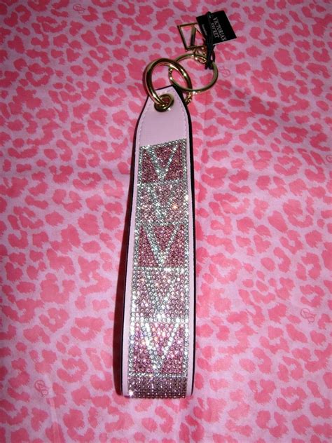 Victoria S Secret Signature Logo WRISTLET STRAP Key Chain BAG CHARM