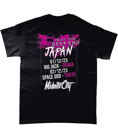 In At The Deep End Japan Edit Unisex Tour T Shirt Midnite City