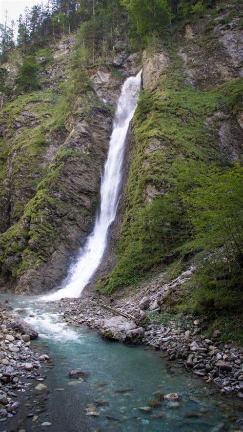 Waterfall In Austrian Alps Mountains Stock Photo Image Of Highest