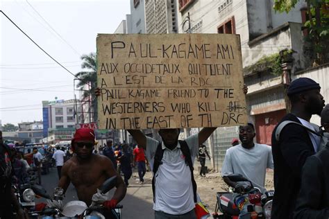 Manifestations des Congolais contre les chancelleries occidentales à