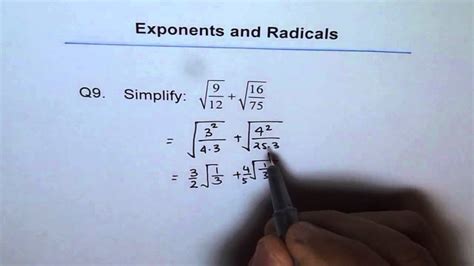 Simplify Square Root Of Fractions Calculator Amigugl