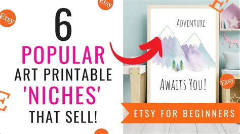 Popular Art Printable Niches That Sell On Etsy Etsy Digital