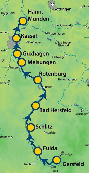 The Fulda Cycle Path Map Information About Fulda Cycle Tours