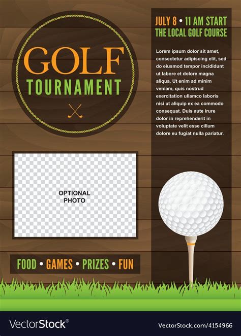 Golf Tournament Flyer Template Golf Tournament Flyer Template Royalty Free Vector Image Flyer