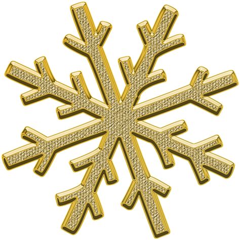 Download Snowflake Snow Decor Gold Snowflake Transparent Background