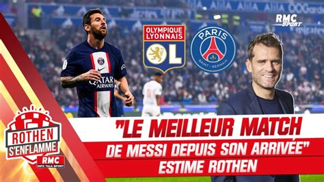 OL 0 1 PSG Le meilleur match de Messi depuis son arrivée estime