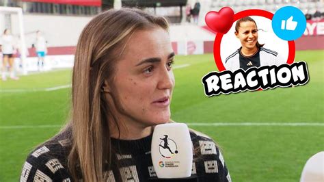 Reactions Georgia Stanway Und Lena Oberdorf Dfb Frauen