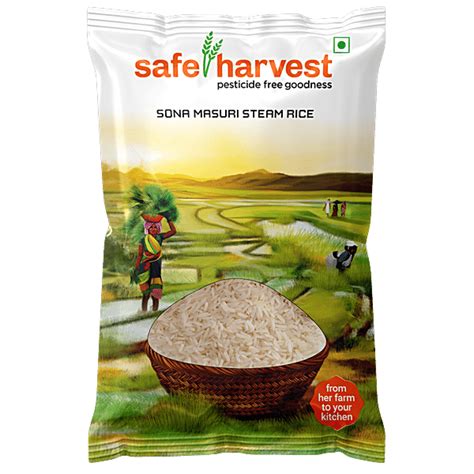 Buy Safe Harvest Sona Masoori Steam Rice Online At Best Price Of Rs