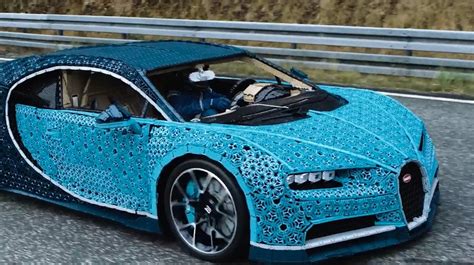 This fully functioning Bugatti Chiron was built out of LEGO