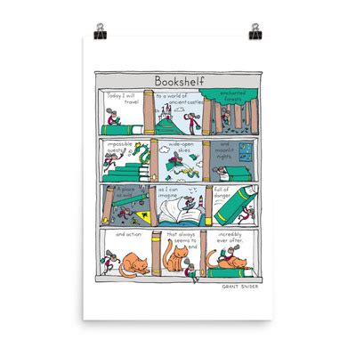 Bookshelf Large Poster Incidental Comics Online Store Powered By