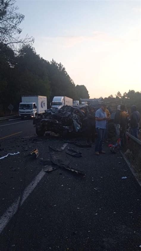 Accidente Autopista Siglo 21 Michoacán Carambola Deja Heridos