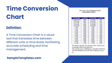 Free 8 Time Conversion Chart Templates In Pdf Word