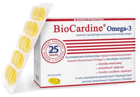 MARINEX BioCardine OMEGA 3 Olej Rybi EPA DHA 60kap 12911802165 Allegro Pl