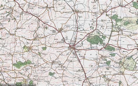 Historic Ordnance Survey Map of Oakham, 1921 - Francis Frith