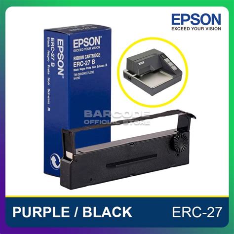 Cartridge Pita Epson Erc 27 Warna Purple Black Printer Epson Tm U295