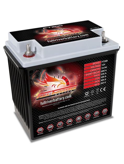 Full Throttle Ft Btx L Bs High Performance Agm Battery V Ah