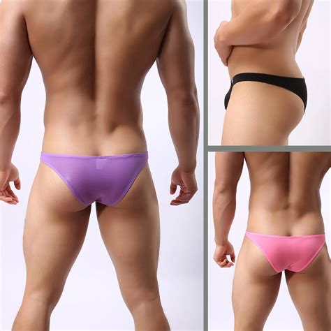 Men S Bikini Briefs Ice Silk Men S Breathable Men S Triangles Ultra