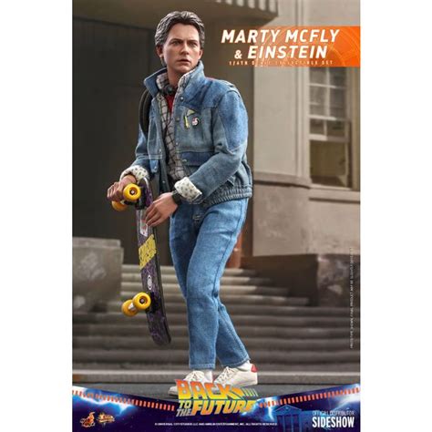 Marty McFly And Einstein Scale Figures Hot Toys NerdUP Collectibles