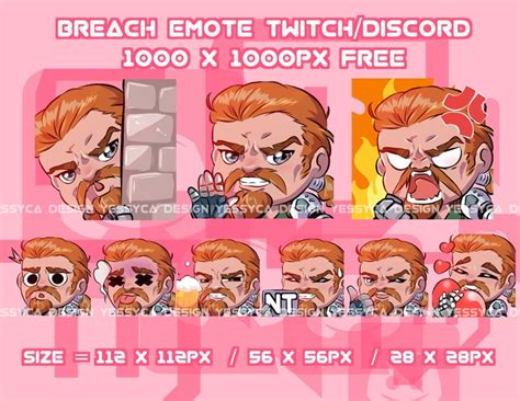 Cute Breach Valorant Emotes Bundle With Various Unique Etsy