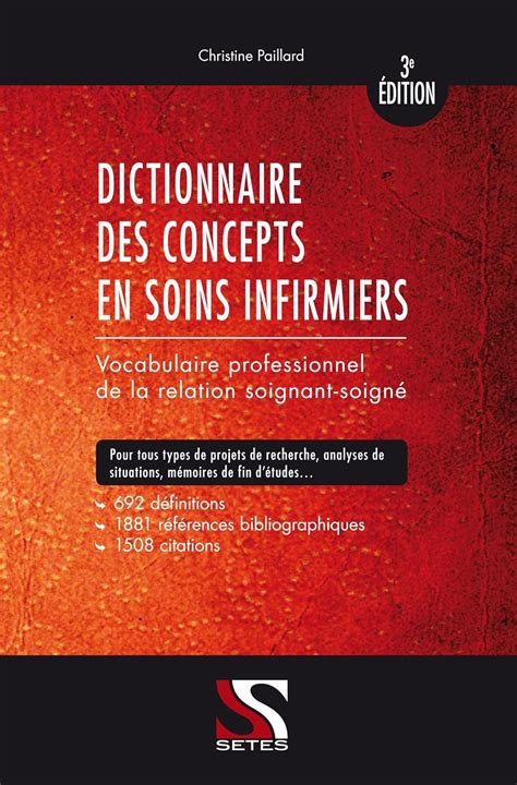 Amazon Dictionnaire des concepts en soins infirmiers 3e édition