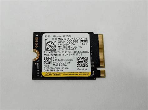 Used Micron Gb M Nvme Pcie Ssd Gen Solid State Steam