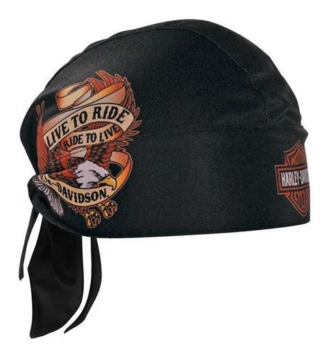 Harley Davidson Skull Cap Touca Bandana Boné Live To Ride Mercado Livre