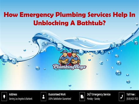 Ppt How Emergency Plumbing Services Help In Unblocking A Bathtub