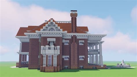 Classical Revival Neoclassical Mansion Minecraft Map