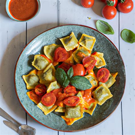 Ravioli mit ricotta spinat füllung und tomatensauce Rezept