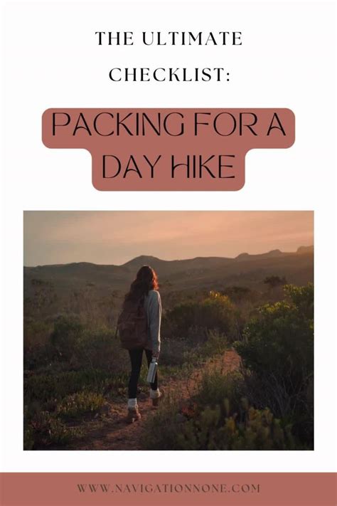 The Ultimate Checklist Packing For A Day Hike Video Hiking